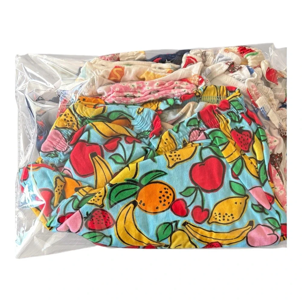 Old Navy Baby Girls 12-18M Bubble Romper Bundle 5 Pack Fruit Floral Ice  NWT